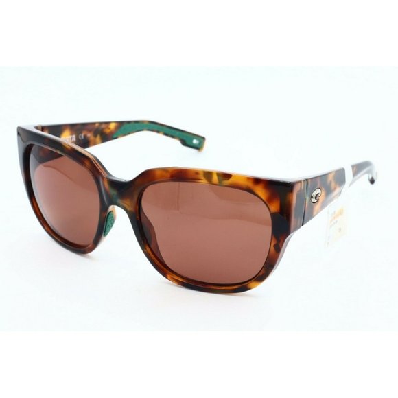Costa Del Mar WATERWOMEN 06S9019-0455 Cat Eye Tortoise Sunglasses Brown Lens (A)